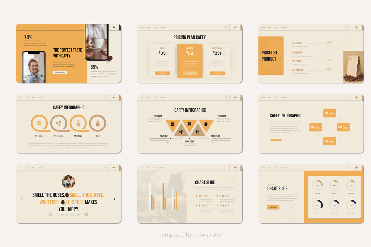 Coffee Shop & Cafe Keynote, a Presentation Template by Pixslides (Photo 5 of 6)