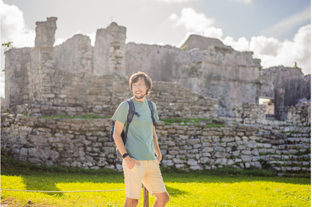 Male tourist enjoying the view Pre, a Nature Photo by Elizaveta Galitskaya