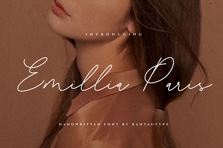 Emillia Paris Handwritten Font, a Handwritten Font by RantautypeStudio