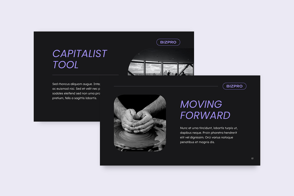 Presentation Dark Mode, a Presentation Template by TemplatesNow! (Photo 3 of 13)