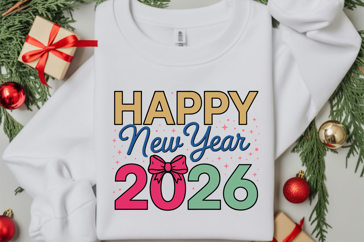 Happy New Year 2026 Svg Bundle, an Object Graphic by DollarSmart (Photo 4 of 4)