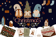Christmas gnomes collection, an Illustration by owlasya (Thumbnail 1 of 10)