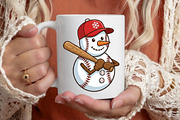 Baseball Funny Snowman, Funny Christ, an Illustration by Designking (Thumbnail 6 of 6)