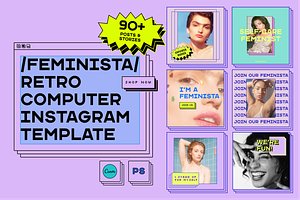 Feminista Retro Instagram Template