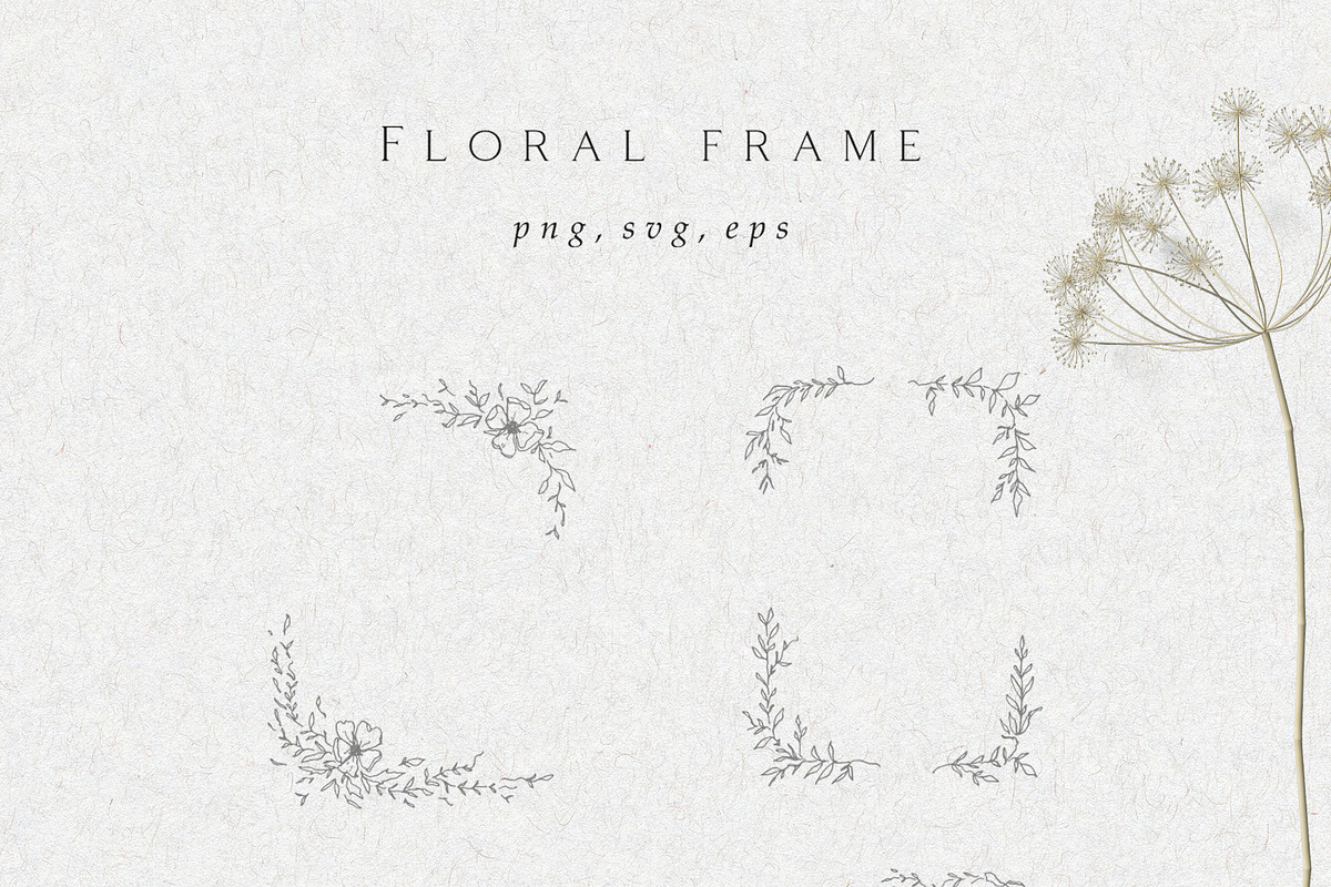 Floral wreath Wedding Flowers crest, an Illustration by Summer Nightingale Art (Photo 4 of 7)
