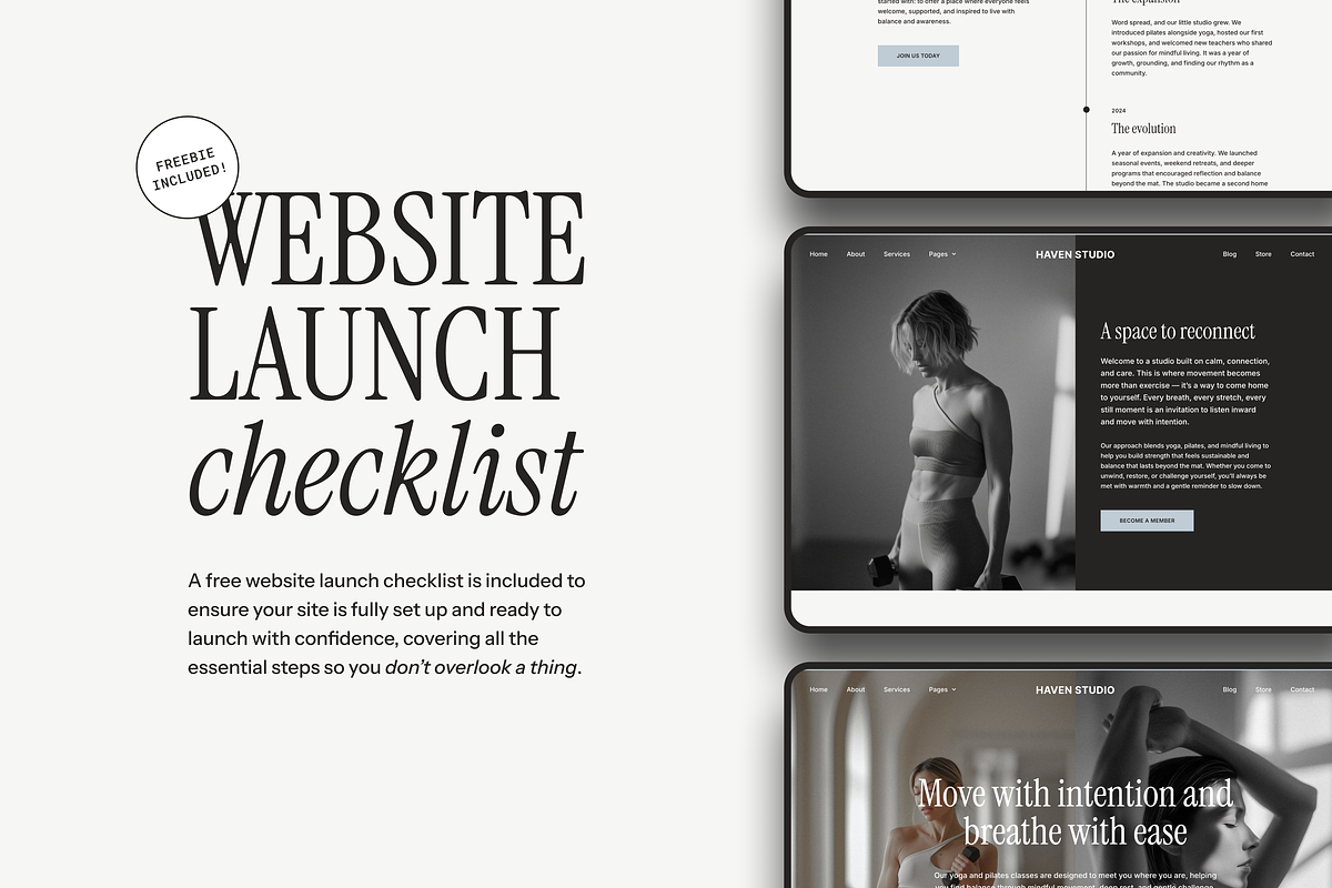 Haven Wordpress Template preview 6