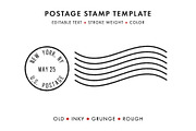 Postage Stamp Template Set (Updated), an Object Graphic by Krafti Lab (Thumbnail 2 of 14)