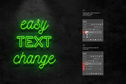 Neon text effect, a Mockup by Evlogiev Studio (Thumbnail 4 of 5)