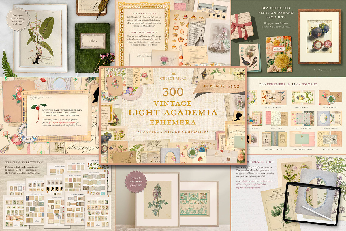 Vintage Bundle – 60% Off! – 21 Packs, an Object Graphic by The Object Atlas (Photo 19 of 26)