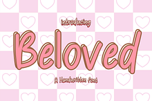 Beloved is a cute handwritten font