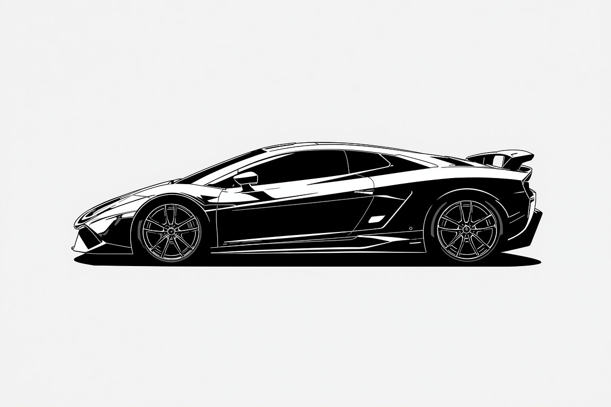Racing Car Silhouette Bundle, an Illustration by Gfx_Store (Photo 8 of 9)