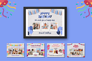 Birthday Photo Collage Templates, a Templates & Theme by TemplateCastleStore (Thumbnail 4 of 9)