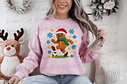 Yarn Crochet Gingerbread Man PNG, an Illustration by OK Design (Thumbnail 4 of 4)