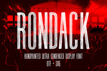 Rondack SVG - Ultra Condensed Font