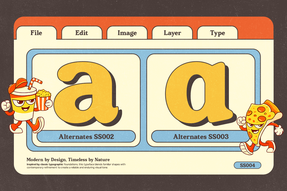 GC Sunday Railway - Retro Serif, a Serif Font by Glyphonic (Photo 5 of 16)