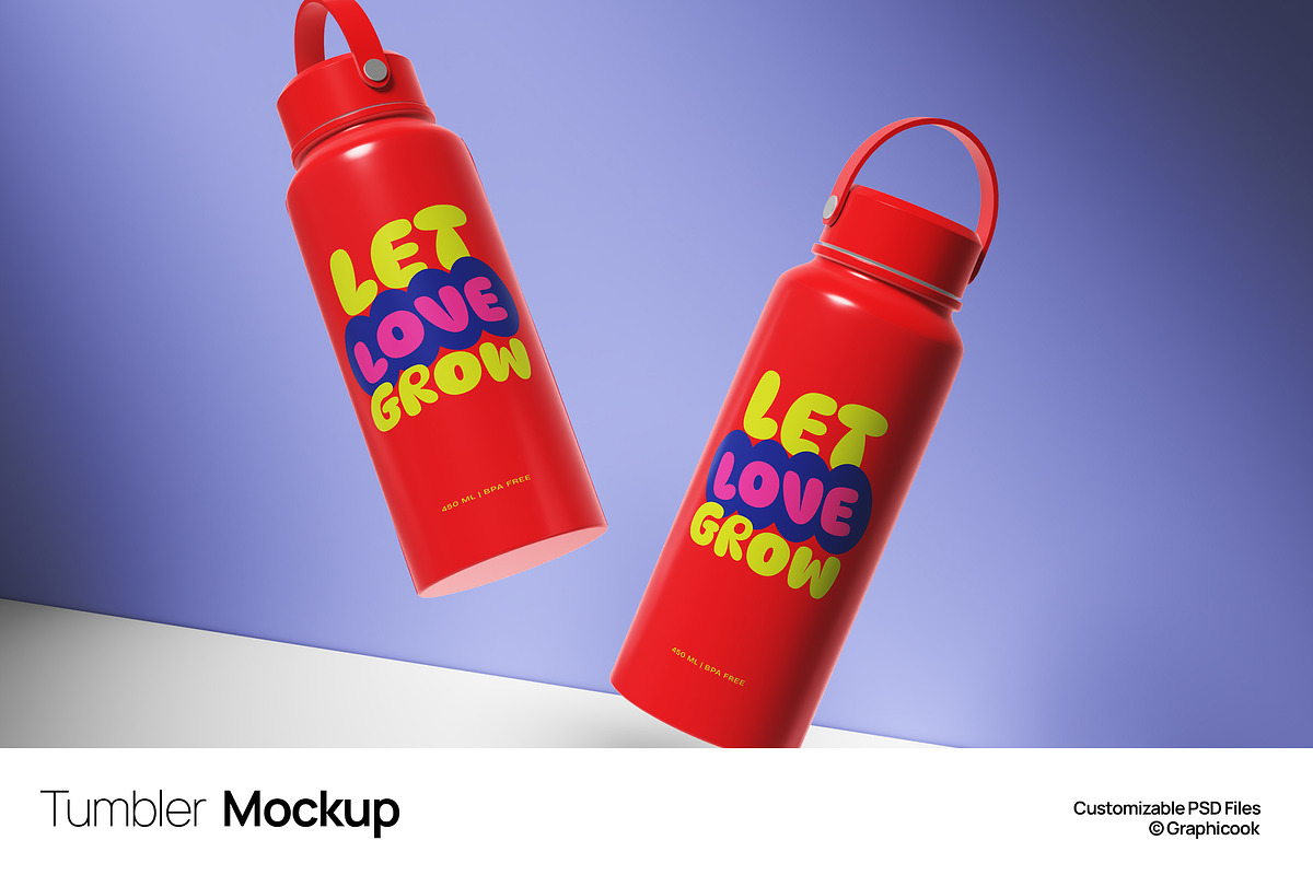 Tumbler Mockup, a Cups & Container Mockup by graphicook (Photo 1 of 5)
