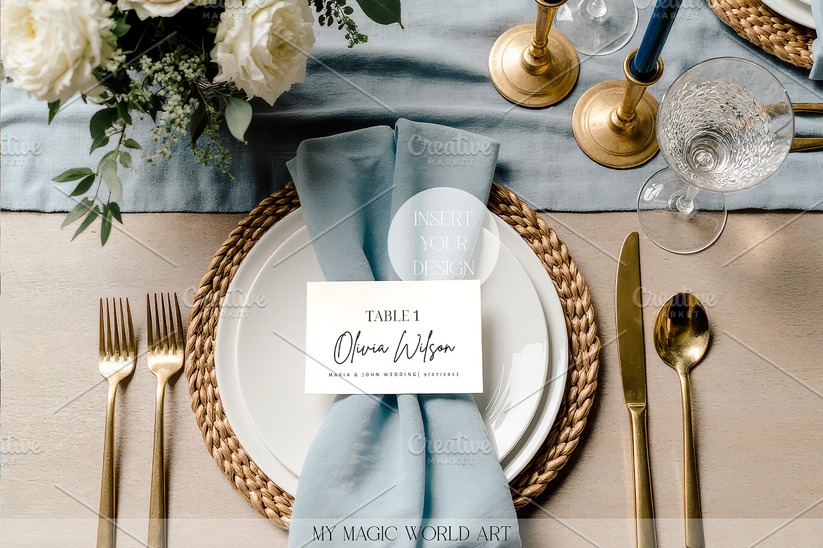 Blue Wedding Mockup Bundle 10 in 1, a Mockup by EkaterinaViArt (Photo 2 of 5)
