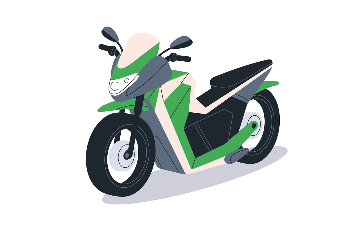 Eco electric transport vehicles set, a Transportation Illustration by Good Studio (Photo 2 of 7)
