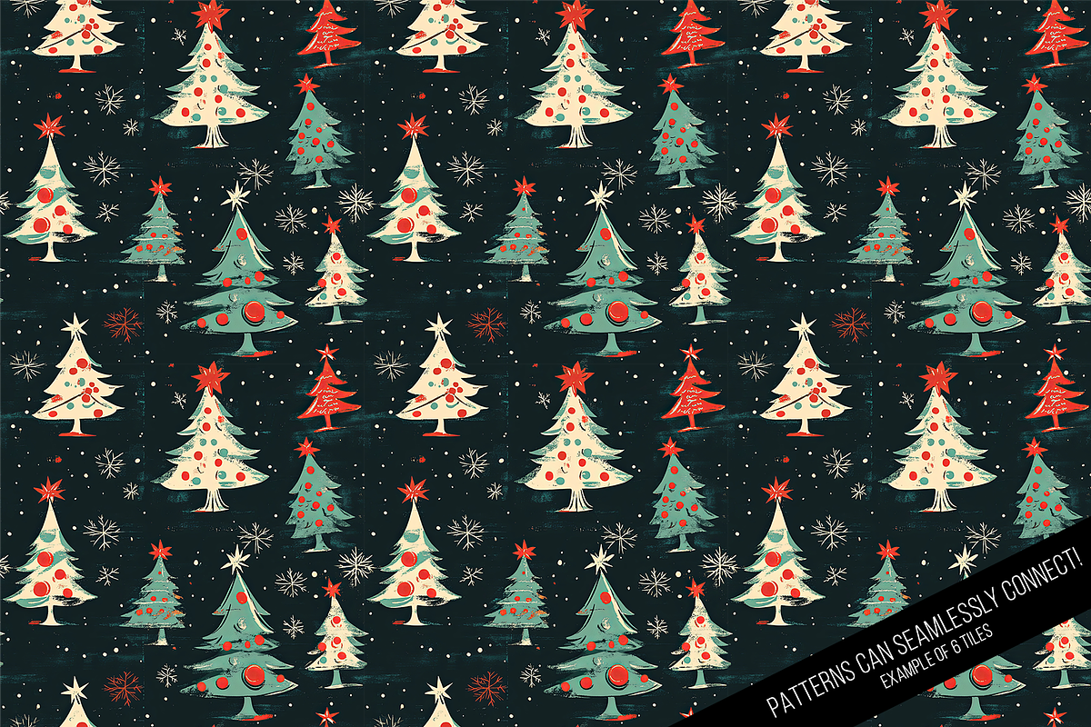 Vintage Holiday 2 Digital Paper, a Pattern Graphic by Chromolume Studio (Photo 25 of 28)