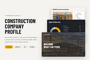 Construction PowerPoint Template, a Presentation Template by Deck Atelier (Thumbnail 1 of 15)