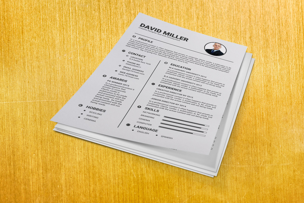Resume Template | CV + Cover Letter, a Resume Template by designvillage (Photo 9 of 13)