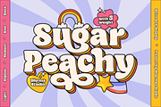Sugar Peachy Font, a Font by shopcosm (Thumbnail 3 of 3)