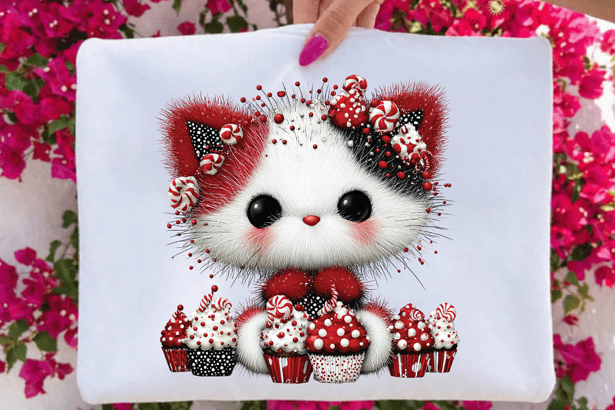 Whimsical Christmas Cat Clipart Bund, an Animal Illustration by SVGArt (Photo 4 of 9)