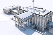 The White House Complex Washington L, an Architecture 3D Model by multimedia4ds (Thumbnail 13 of 16)