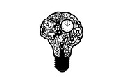 Creative Brain Light Bulb Bundle, an Object Illustration by Designs_River (Thumbnail 2 of 29)
