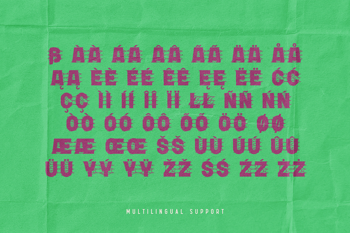 Slippery Slime Font, a Symbol Font by Gleb Guralnyk (Photo 6 of 6)