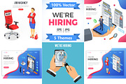Job Vacancy Employment and Hiring, a Person Illustration by TAlex (Thumbnail 1 of 6)