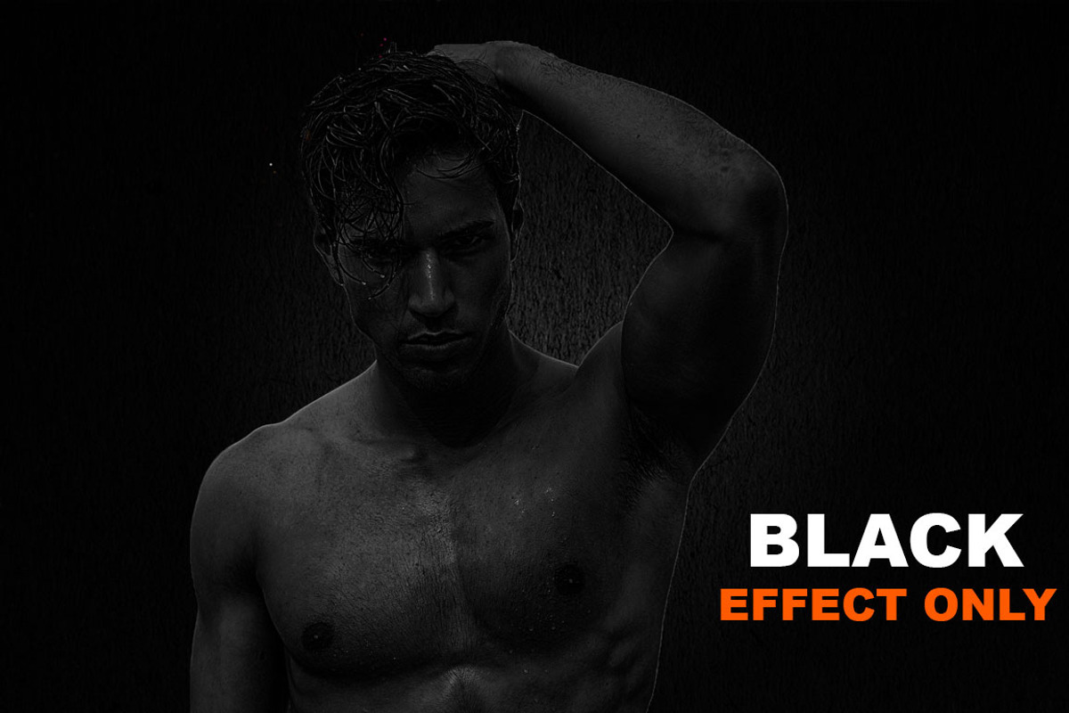 Black & Speck Photoshop Action, an Action Add-On by DESIGNAVO (Photo 6 of 9)