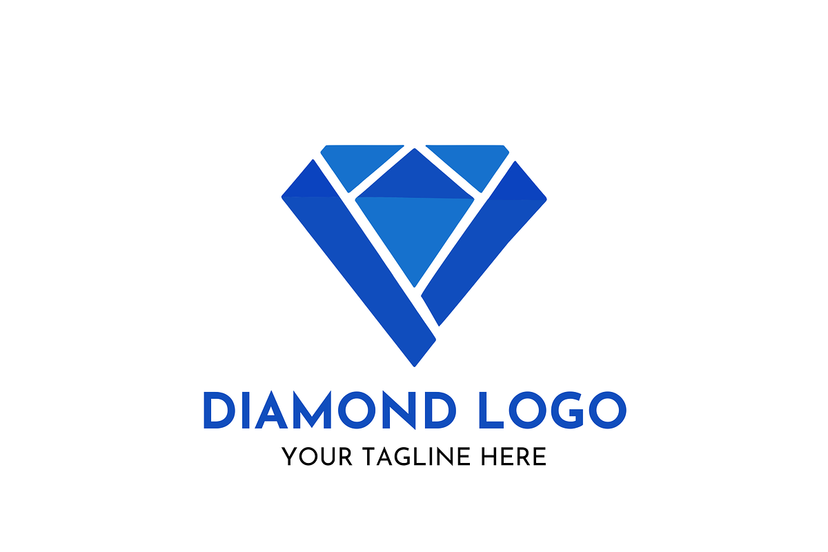 Diamond Logo Design Luxury Crystal, a Branding & Logo Template by Megafox Studio (Photo 1 of 2)
