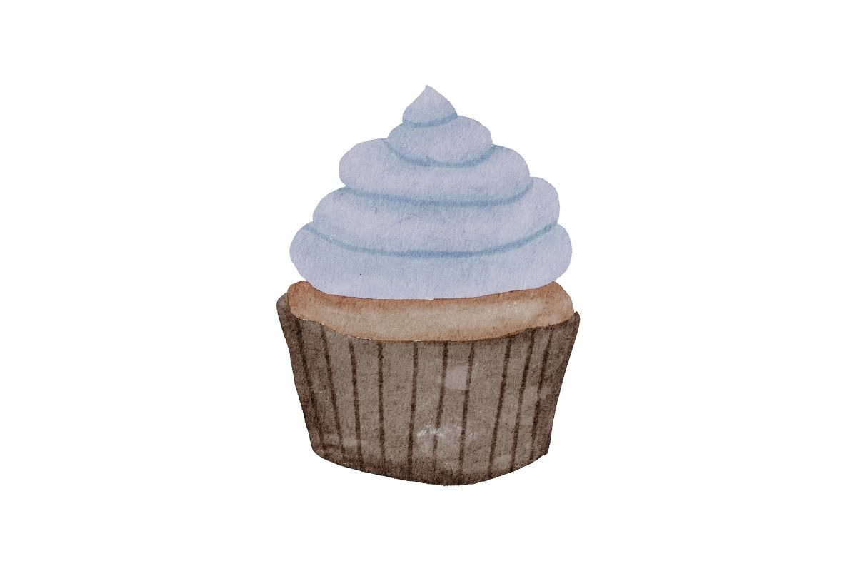 Milk and Cupcake Watercolor & PNG, a Food Illustration by Awieee1 (Photo 3 of 3)