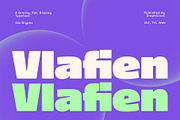 Vlafien, a Sans Serif Font by graphicook (Thumbnail 1 of 10)