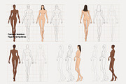 Female fashion figure templates, a Person Illustration by Asta Sia Le (Thumbnail 5 of 7)