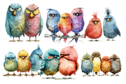 Funny Grumpy Birds Cliparts, an Animal Illustration by Mash Mash Stickers (Thumbnail 4 of 9)