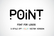 Point Font for logos, a Serif Font by Mymlan Shop (Thumbnail 1 of 8)