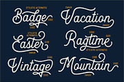 Heritage Font Combinations, a Script Font by HRDR (Thumbnail 7 of 26)