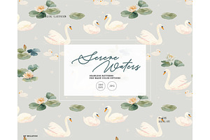 Swan & Duckling Nursery pattern, a Pattern Graphic by Milatoo