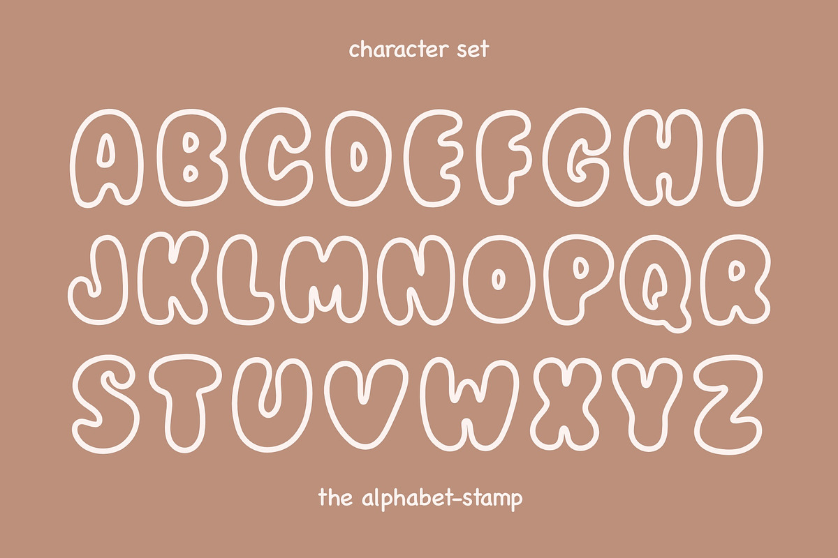 Simply Thick - Bubble Playful Font, a Sans Serif Font by ariodsgn (Photo 3 of 9)