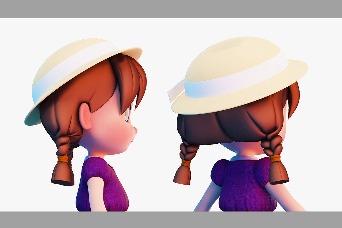 3d Cartoon Girl SG3FC, a Characters & Person 3D Model by LomellRueca (Photo 5 of 27)