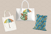 Seasonal Watercolor Dragon Clipart, an Illustration by Amarawolf's Art (Thumbnail 18 of 19)