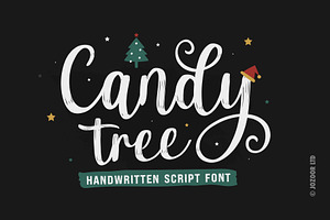 Candy Tree - Christmas Holiday Font