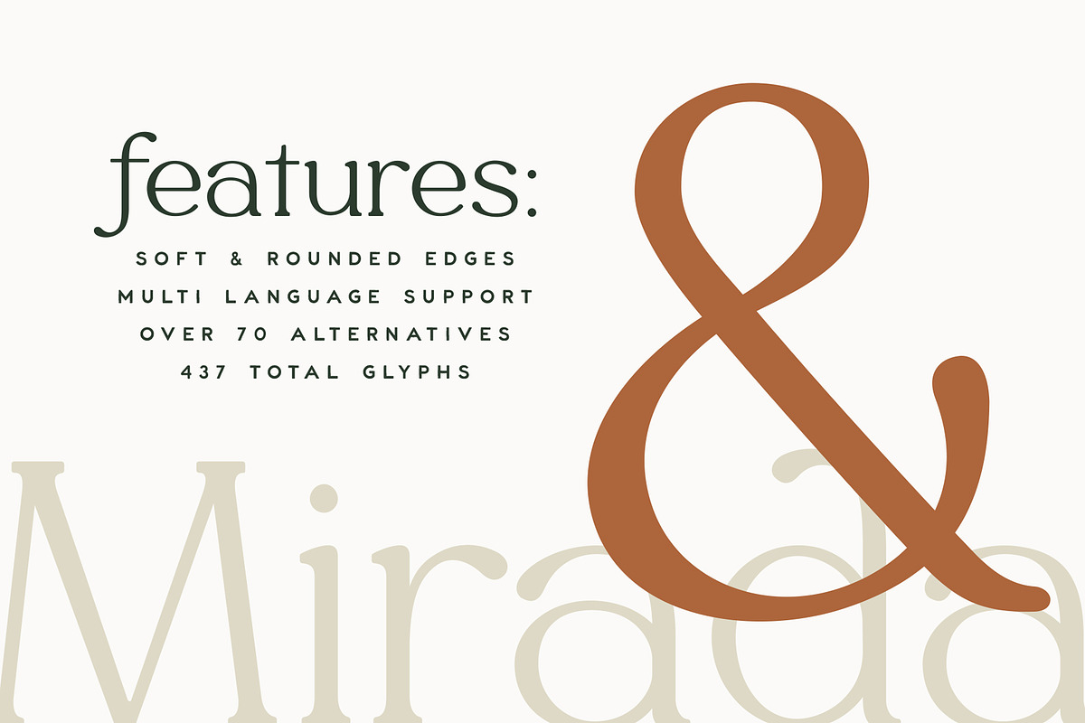 Mirada Serif, a Serif Font by Rachel Kick (Photo 12 of 12)