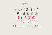Landsknecht's Sword Blackletter font, a Blackletter Font by kaer_shop (Thumbnail 7 of 11)