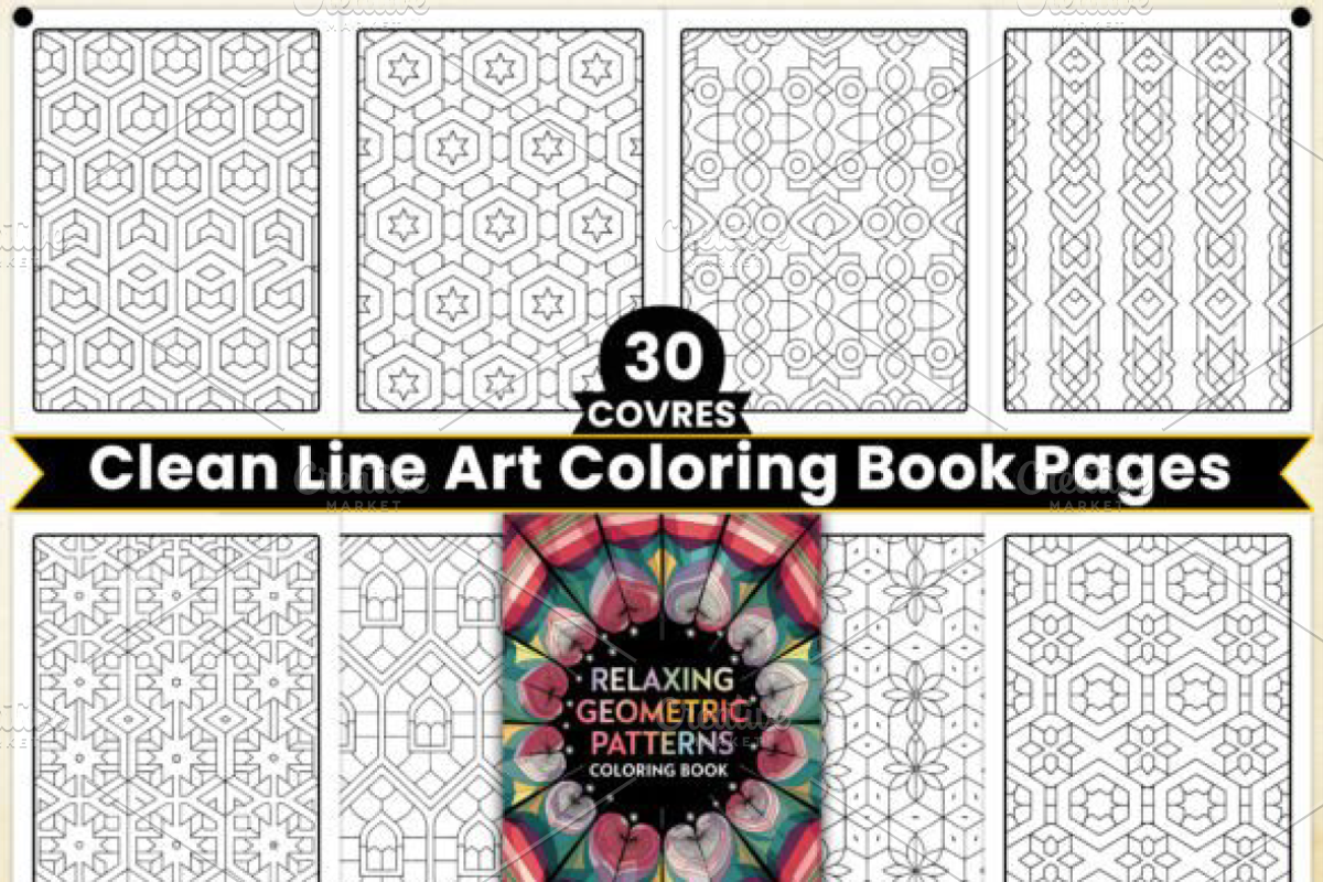 Relaxing Geometric Pattern, a Pattern Graphic by Ink Gallery (Photo 2 of 3)