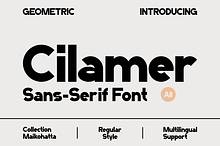 Cilamer - Modern Sans Font
