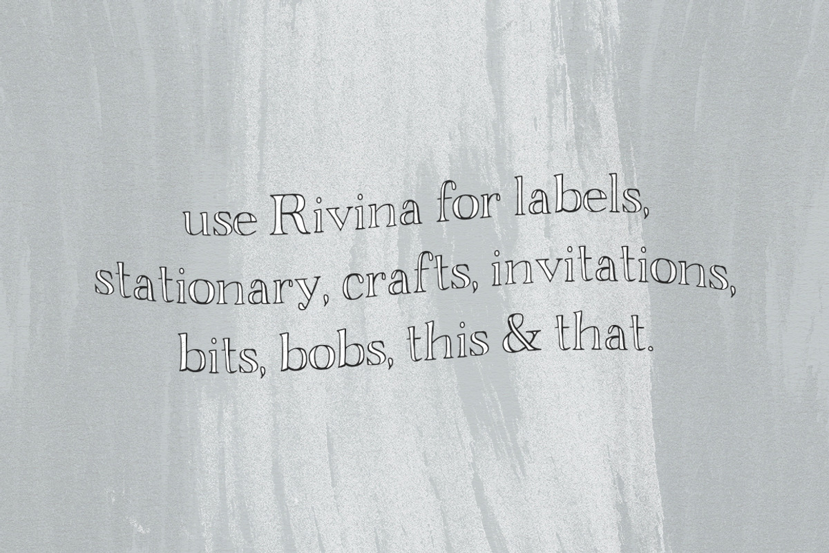 Rivina - Layered Font preview 3