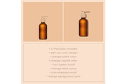 Amber Cosmetic Pump Bottle Mockup, a Cups & Container Mockup by Copal (Thumbnail 2 of 16)